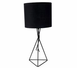 Meilleure affaire 🛒 TIME Lampe à poser GEO Noir 🎉
