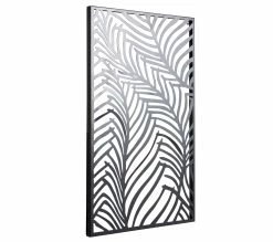 Sortie 🎁 TIME Plaque déco métal LEAF Noir 🥰 -Promos TIME Magasin 2099901400055 Q