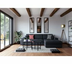 Promo ⭐ TIME Coussin 40x40 cm PALM Gris 😀 -Promos TIME Magasin 2099901412126 AMB3