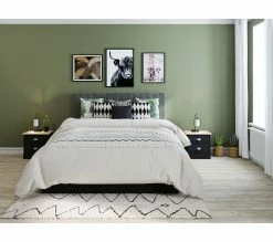 Offres ✨ TIME Coussin 40x40 cm ETHNIC CHIC Blanc/Noir 🌟 -Promos TIME Magasin 2099901415257 AMB4