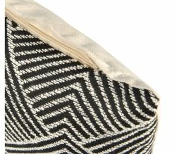 Offres ✨ TIME Coussin 40x40 cm ETHNIC CHIC Blanc/Noir 🌟 -Promos TIME Magasin 2099901415257 D