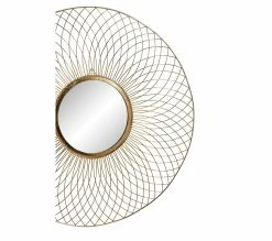 Bon marché 👍 TIME Miroir D.84 cm LEONIE Doré 🔔 -Promos TIME Magasin 2099901447791 D