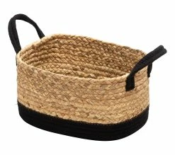 Remise 👍 TIME Panier petit modèle JORIS naturel/noir 🎁 -Promos TIME Magasin 2099901448378 P