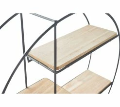 Offres 🛒 TIME Etagère D40 cm CIRCLE Noir / Naturel 🤩 -Promos TIME Magasin 2099901454416 D