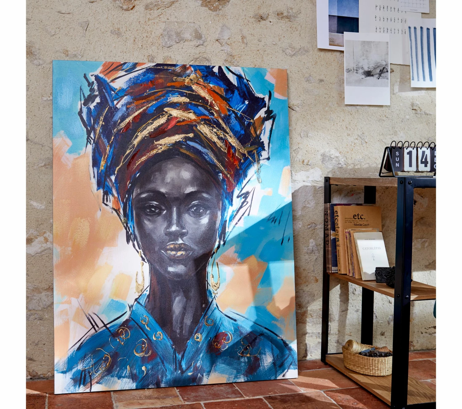 Top 10 😉 TIME Toile 90x120 cm FEMME FOULARD Multicolore 🤩 8 Top 10 😉 TIME Toile 90x120 cm FEMME FOULARD Multicolore 🤩 – Image 6