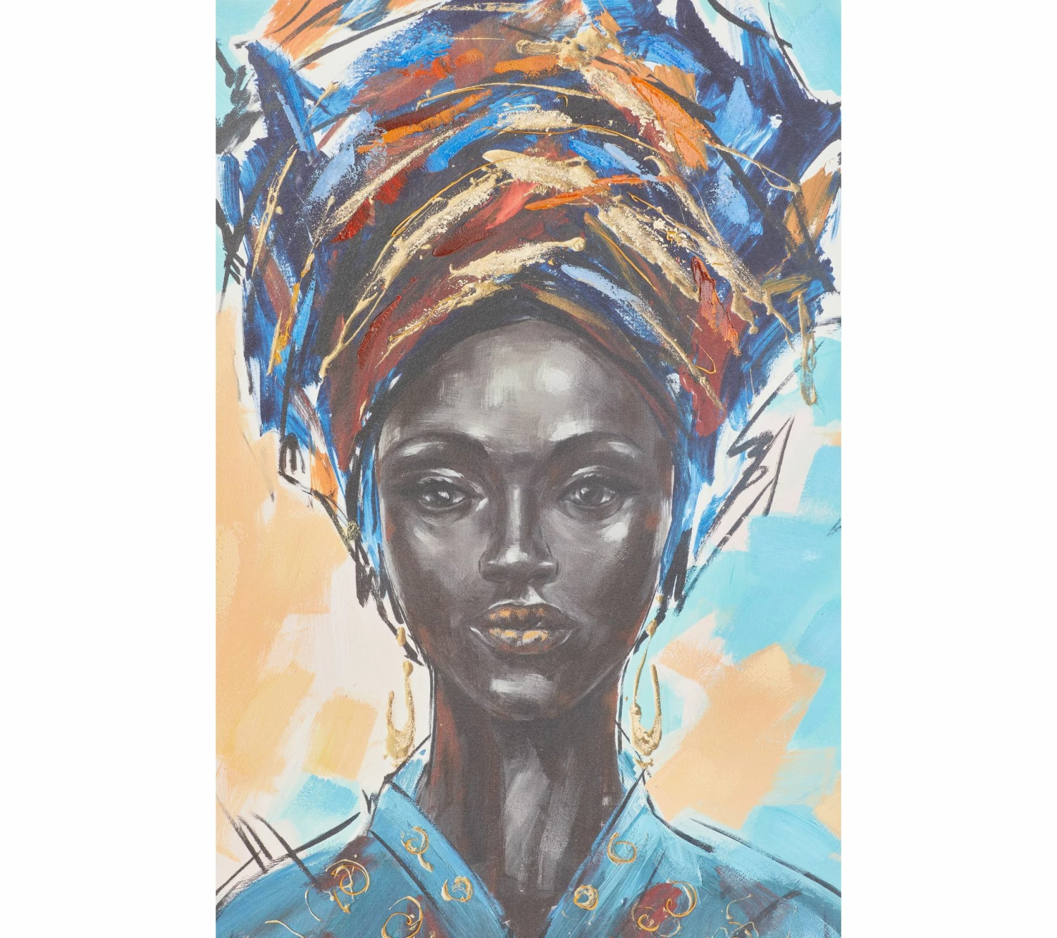 Top 10 😉 TIME Toile 90x120 cm FEMME FOULARD Multicolore 🤩 6 Top 10 😉 TIME Toile 90x120 cm FEMME FOULARD Multicolore 🤩 – Image 4