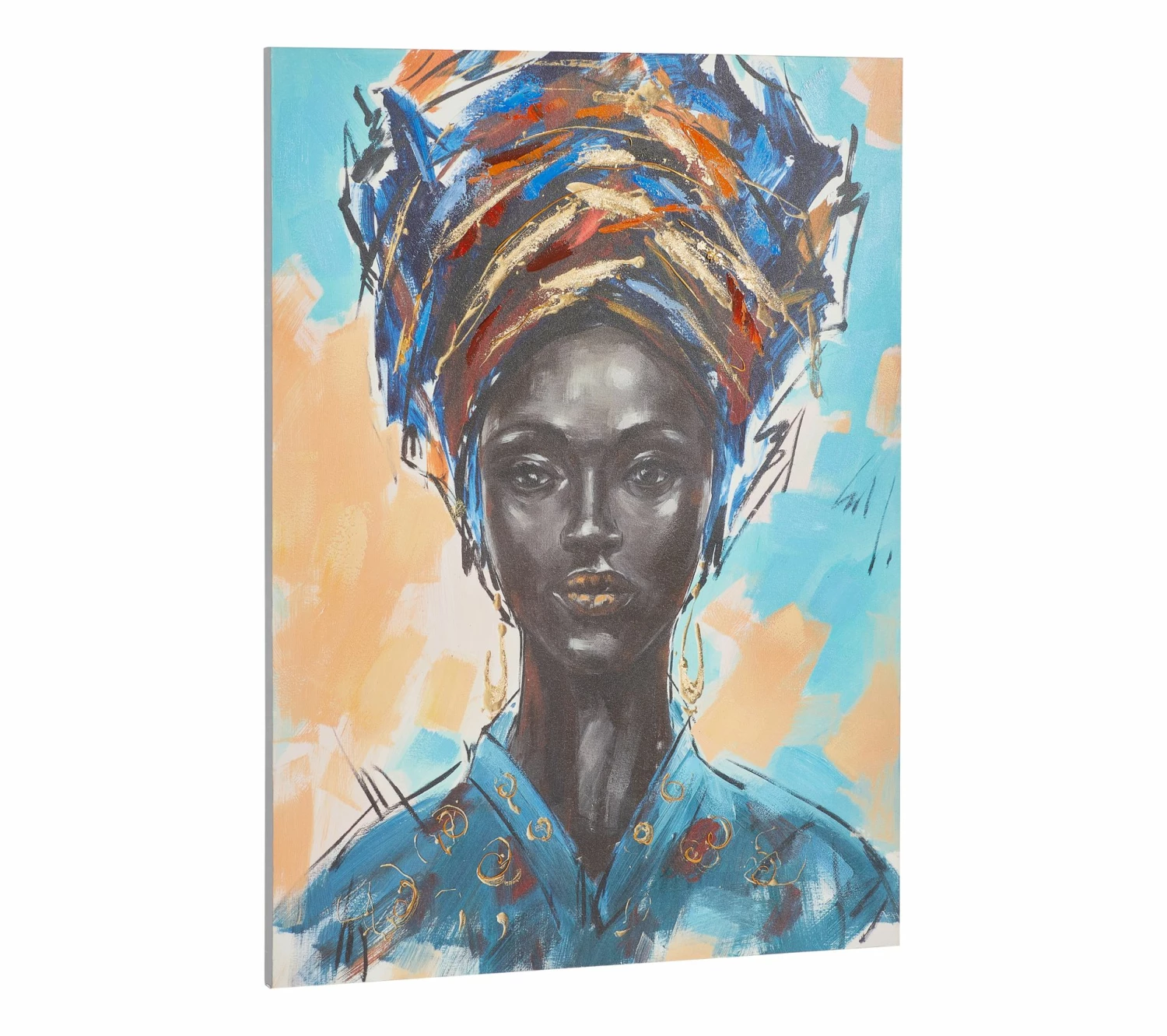 Top 10 😉 TIME Toile 90x120 cm FEMME FOULARD Multicolore 🤩 5 Top 10 😉 TIME Toile 90x120 cm FEMME FOULARD Multicolore 🤩 – Image 3