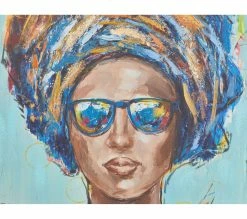 Remise 😉 TIME Toile 90x120 cm FEMME LUNETTES Multicolore 🎉 10 Remise 😉 TIME Toile 90x120 cm FEMME LUNETTES Multicolore 🎉 -Promos TIME Magasin 2099901456304 D