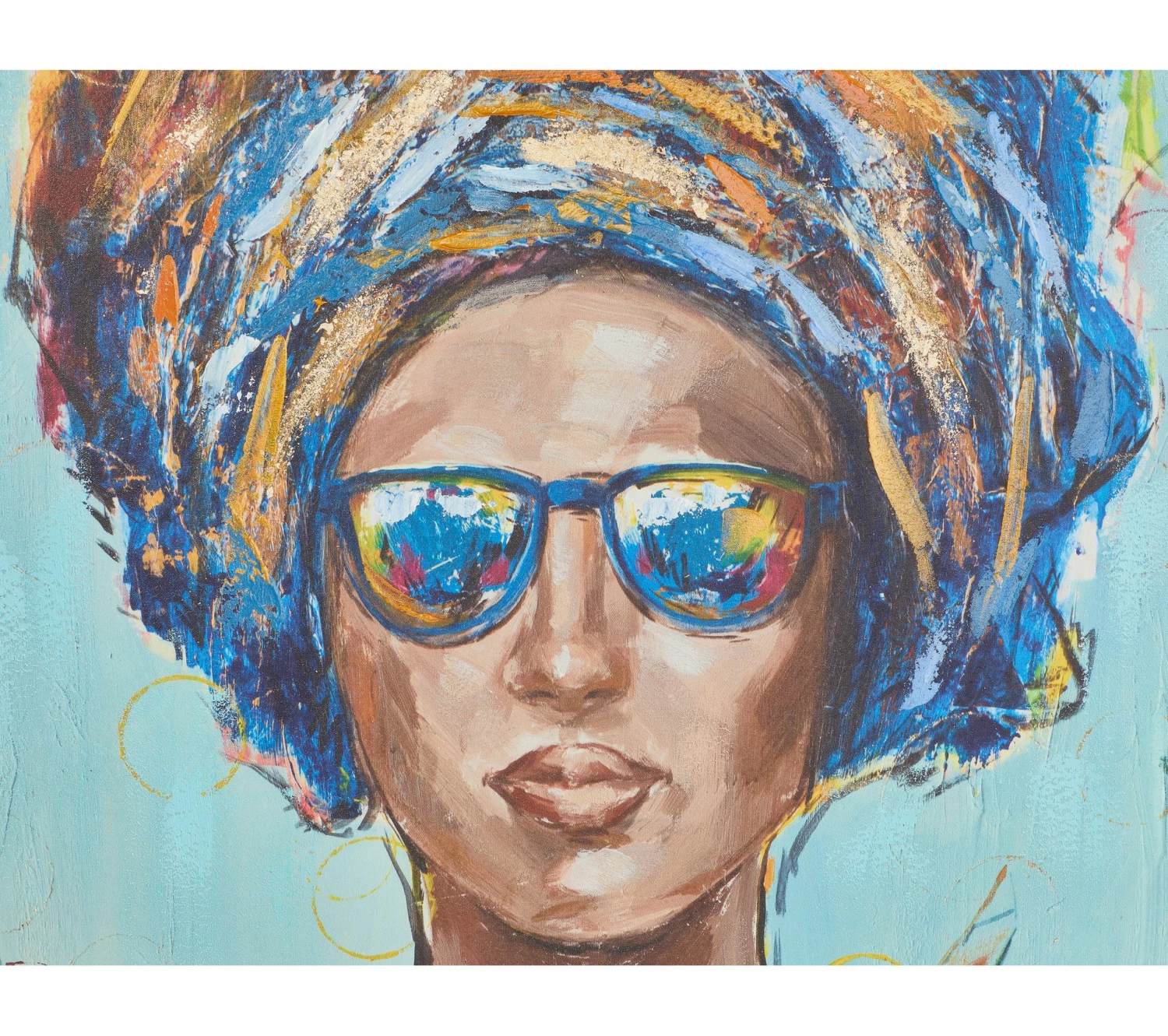 Remise 😉 TIME Toile 90x120 cm FEMME LUNETTES Multicolore 🎉 6 Remise 😉 TIME Toile 90x120 cm FEMME LUNETTES Multicolore 🎉 – Image 4