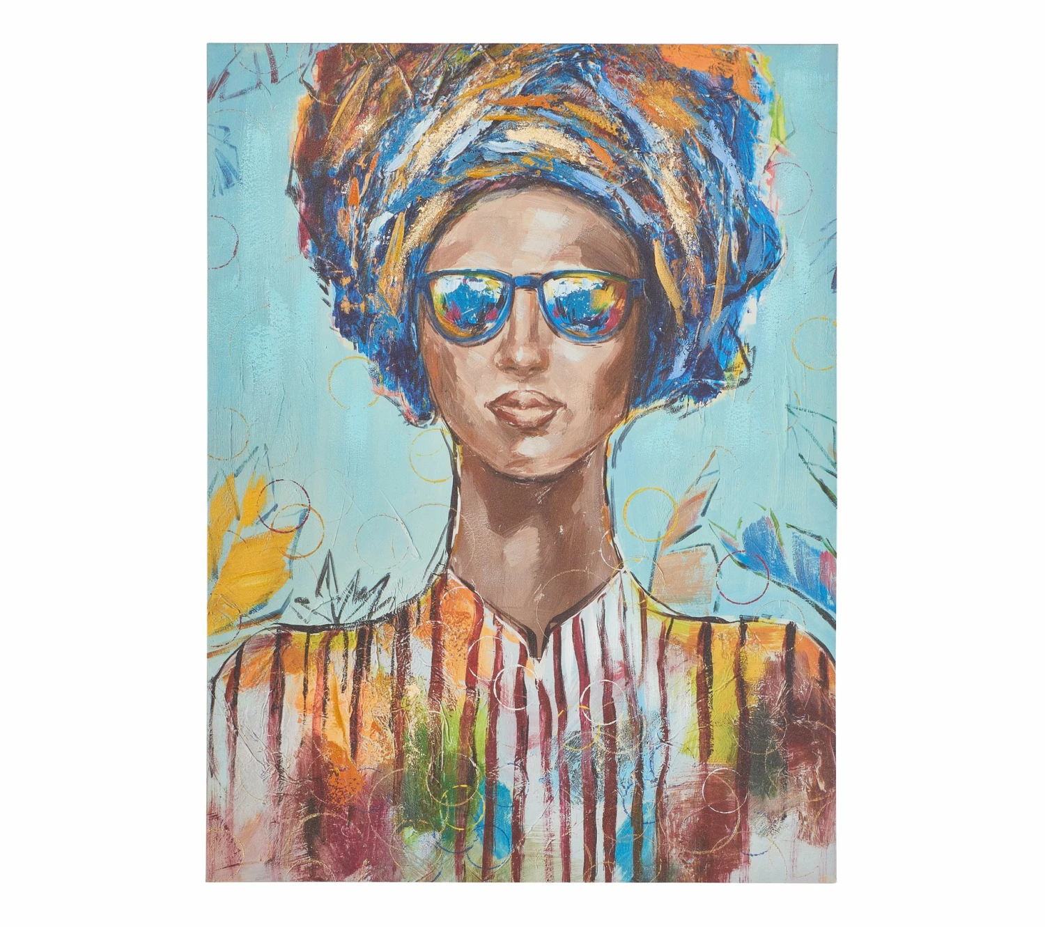 Remise 😉 TIME Toile 90x120 cm FEMME LUNETTES Multicolore 🎉 4 Remise 😉 TIME Toile 90x120 cm FEMME LUNETTES Multicolore 🎉 – Image 2