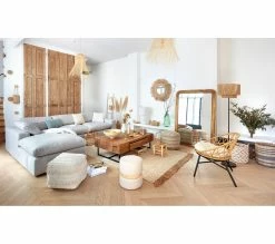 Meilleur prix 🤩 TIME Pouf H. 40 cm BERBERE Naturel 🧨 -Promos TIME Magasin 2099901456977 AMB9 217914