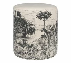 Remise ⌛ TIME Pouf H. 40 cm PALMIERS Naturel ✔️ -Promos TIME Magasin 2099901457011 Q