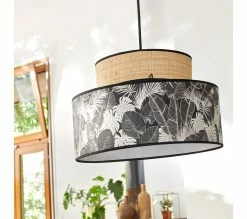 Grosses soldes ❤️ TIME Abat-jour de suspension Ø38 cm TALYA Noir ✨