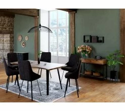 Meilleure affaire 🎉 TIME Chaise tissu BAXTER gris 🔥