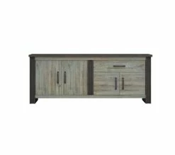 Meilleure affaire ❤️ TIME Buffet L.224 BAXTER imitation chêne gris 👏 -Promos TIME Magasin 3102000111865 F