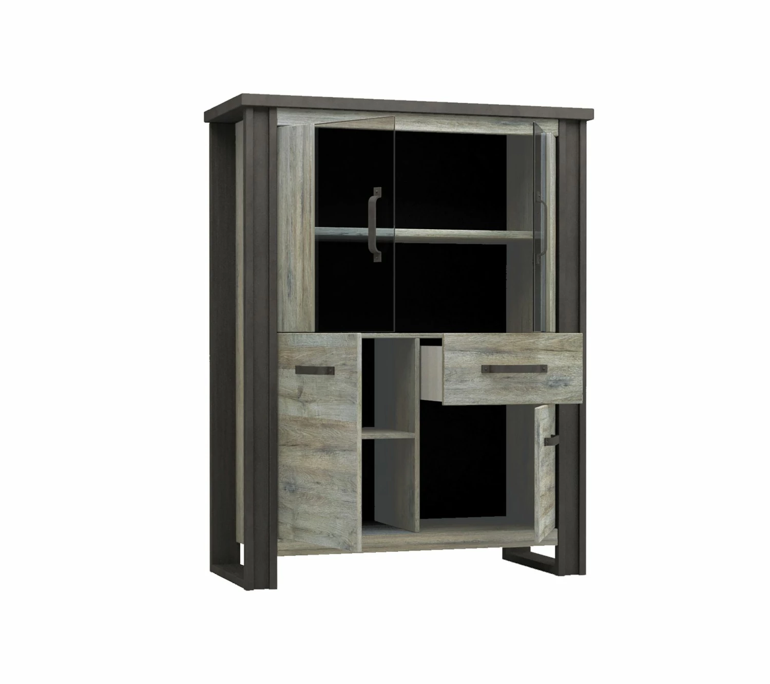 Meilleure vente 👍 TIME Buffet haut BAXTER imitation chêne gris 🎉 5 Meilleure vente 👍 TIME Buffet haut BAXTER imitation chêne gris 🎉 – Image 3