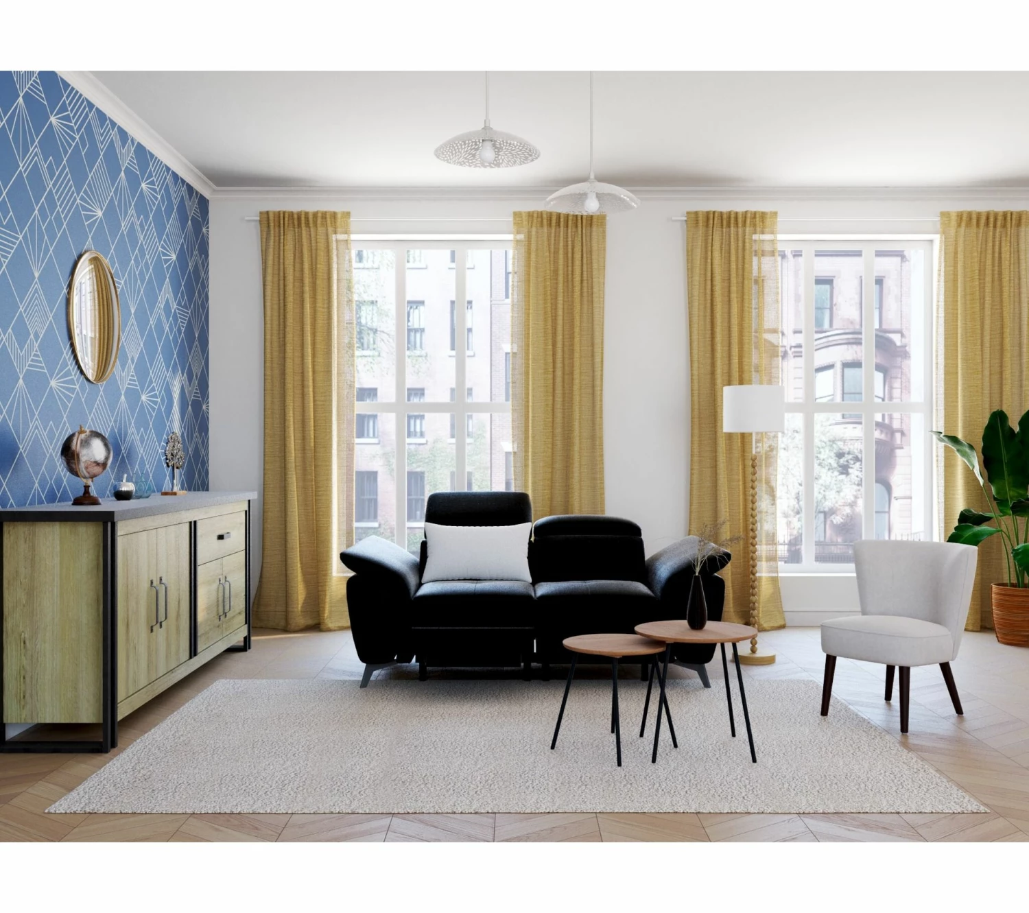 Budget ⌛ TIME Buffet L.224 BAXTER imitation chêne ✨ 9 Budget ⌛ TIME Buffet L.224 BAXTER imitation chêne ✨ – Image 7