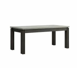 Le moins cher 😍 TIME Table L.180 + allonge BAXTER imitation chêne/ gris 🛒 -Promos TIME Magasin 3102000112077 Q