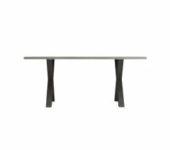 Meilleur prix 🌟 TIME Table L.170 pieds en X BAXTER imitation chêne/ gris 😉 -Promos TIME Magasin 3102000112091 F