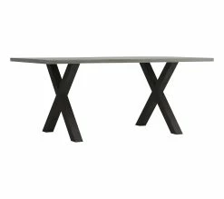 Meilleur prix 🌟 TIME Table L.170 pieds en X BAXTER imitation chêne/ gris 😉 -Promos TIME Magasin 3102000112091 Q