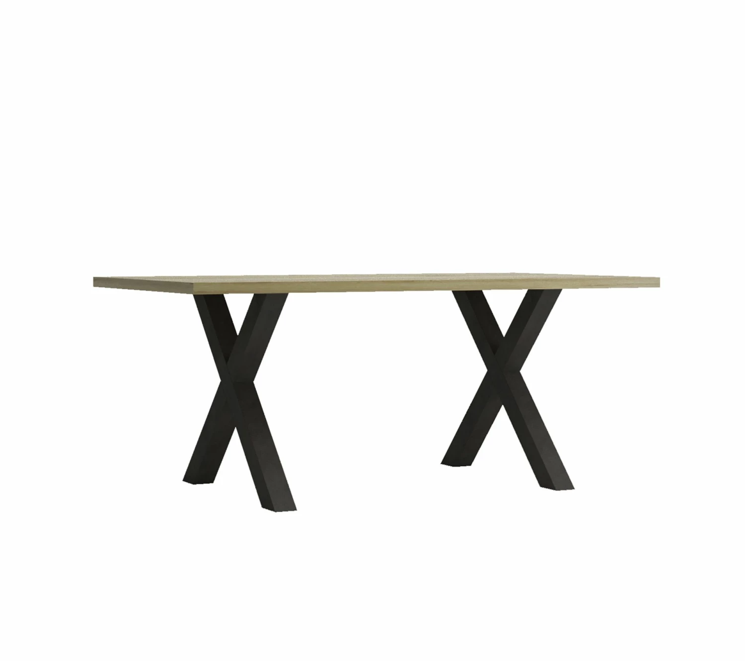 Meilleure vente ⭐ TIME Table L.170 pieds en X BAXTER imitation chêne 🎁 5 Meilleure vente ⭐ TIME Table L.170 pieds en X BAXTER imitation chêne 🎁 – Image 3