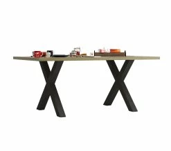 Meilleure vente ⭐ TIME Table L.170 pieds en X BAXTER imitation chêne 🎁 10 Meilleure vente ⭐ TIME Table L.170 pieds en X BAXTER imitation chêne 🎁 -Promos TIME Magasin 3102000112152 Z2