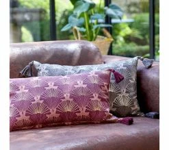 Nouveau 🥰 TIME Coussin 30x50 cm AZAKO Violine 🔔