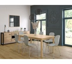 Offres ✨ TIME Buffet 3 portes ZARA acacia massif 👍 -Promos TIME Magasin 3248119120821 AMB3D1