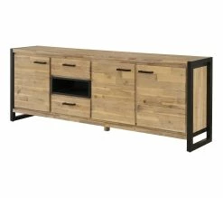 Offres ✨ TIME Buffet 3 portes ZARA acacia massif 👍 -Promos TIME Magasin 3248119120821 P