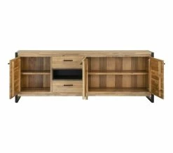 Offres ✨ TIME Buffet 3 portes ZARA acacia massif 👍 -Promos TIME Magasin 3248119120821 Z3