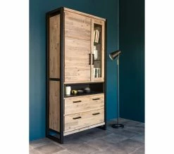 Meilleure vente 💯 TIME Vitrine 2 portes ZARA acacia massif 🤩