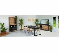 Grosses soldes 🧨 TIME Table L.180/230 + allonge ZARA acacia massif noir 🛒 -Promos TIME Magasin 3248119127301 AMB2