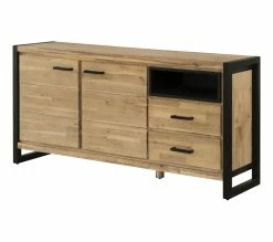 Sortie 🥰 TIME Buffet 2 portes ZARA acacia massif 🤩 -Promos TIME Magasin 3248119128827 P