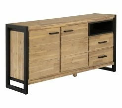 Sortie 🥰 TIME Buffet 2 portes ZARA acacia massif 🤩 -Promos TIME Magasin 3248119128827 Q