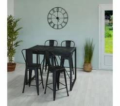 Remise 🥰 TIME Mange debout L.120 ZARA acacia massif et noir 🛒 -Promos TIME Magasin 3248119129305 AMB2