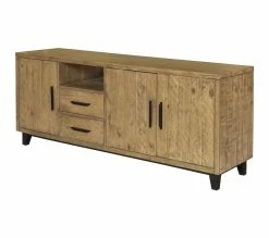 Promo 😉 TIME Buffet 3 portes/ 2 tiroirs PATIO Pin massif 🤩 -Promos TIME Magasin 3248119189347 P