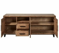 Promo 😉 TIME Buffet 3 portes/ 2 tiroirs PATIO Pin massif 🤩 -Promos TIME Magasin 3248119189347 VO