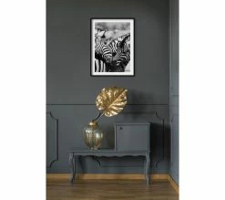 De gros ✨ TIME Image 30x40 cm ZEBRES CALIN Noir / Blanc 💯