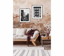 Grosses soldes ⭐ TIME Image 30x40 cm STREET STAIRS Noir 😉