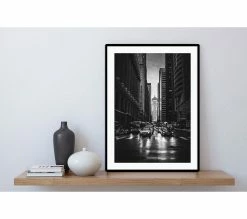 Budget 😍 TIME Image 50x70 cm CITY NIGHT Noir 👏