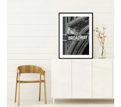 Promo 🌟 TIME Image 50x70 cm BROADWAY Noir 🔥
