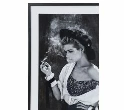 Meilleure vente 🎉 TIME Image 50x70 cm FEMME CIGARETTE Noir 🎁 -Promos TIME Magasin 3446035938166 D