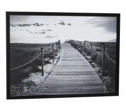 Sortie 💯 TIME Image 70x100 cm CHEMIN PLAGE Noir 👏 -Promos TIME Magasin 3446035938203 Q