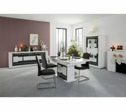 Promo 🧨 TIME Buffet 4 portes/1 tiroir TRUST chêne/noir 🌟 -Promos TIME Magasin 3483600905994 AMB10