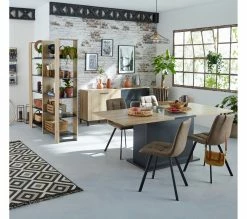 Bon marché 🎉 TIME Bibliotheque TRUST imitation chêne/noir ✔️ -Promos TIME Magasin 3483601086982 AMB9 268441