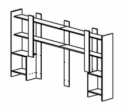 Sortie 🎁 TIME Surmeuble TV TRUST imitation chêne 🥰 -Promos TIME Magasin 3483601086999 Z1