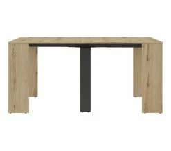 Meilleur prix ⌛ TIME Console extensible L.45/165 TRUST imitation chêne 👏 -Promos TIME Magasin 3483601087750 Z2