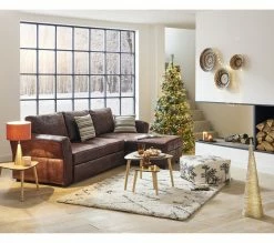 De gros 🤩 TIME Canapé convertible méridienne réversible CASABLANCA tissu Gobi marron 4 🎁 -Promos TIME Magasin 3544740015865 AMB4