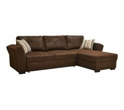 De gros 🤩 TIME Canapé convertible méridienne réversible CASABLANCA tissu Gobi marron 4 🎁 -Promos TIME Magasin 3544740015865 Q