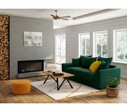 Coupon 🥰 TIME Canapé 3 places convertible SAGA tissu trinity green 28 😉